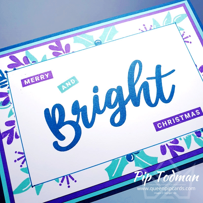 Masking Technique with Peace & Joy plus Playful Alphabet dies too! Pip Todman Stampin' Up! Demonstrator #simplystylish #queenpipcards