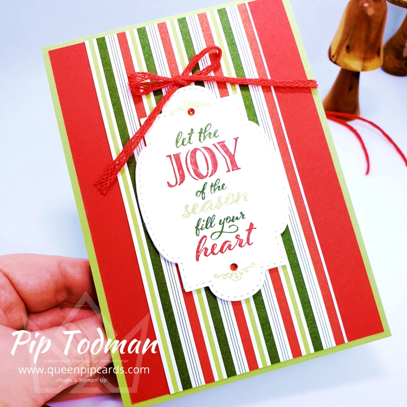 Wrapped In Christmas Write Marker to Stamp Technique! Pip Todman Stampin' Up! Demonstrator #simplystylish #queenpipcards