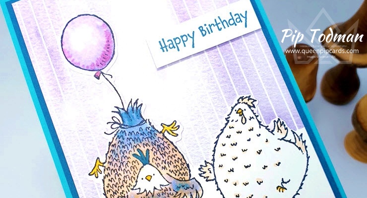 Hydrangea Hill: Fun Birthday Card with Hey Birthday Chick