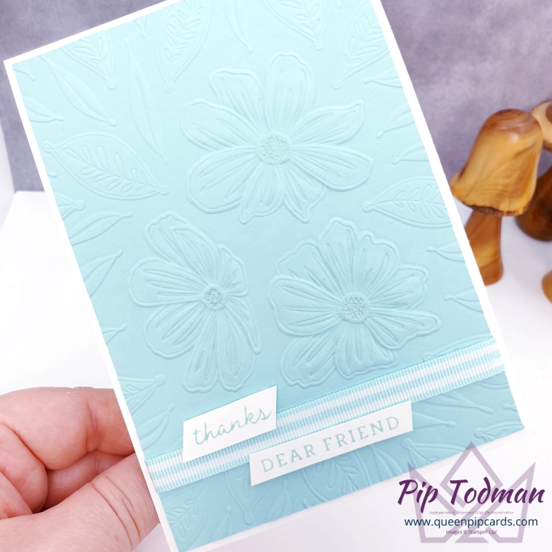 Hybrid Embossing Thank You Cards.
How To Get Detailed Embossing with Art In Bloom Bundle

Pip Todman
Shop at: www.queenpipcards.com/store
Join my team: www.queenpipcards.com/royal-stampers/
Website & blog:
www.queenpipcards.com
Stampin' Up! Independent Demonstrator UK