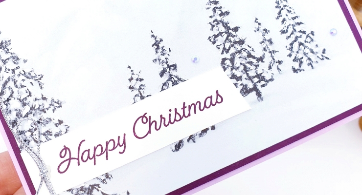 Simple Christmas Cards With Peaceful Place