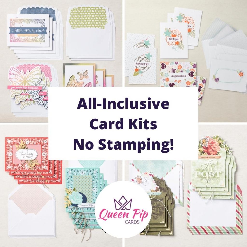 No stamping Card Kits for Beginners, different types & why I Love them!

Pip Todman
Shop at: www.queenpipcards.com/store
Join my team: www.queenpipcards.com/royal-stampers/
Website & blog:
www.queenpipcards.com
Stampin' Up! Independent Demonstrator UK
