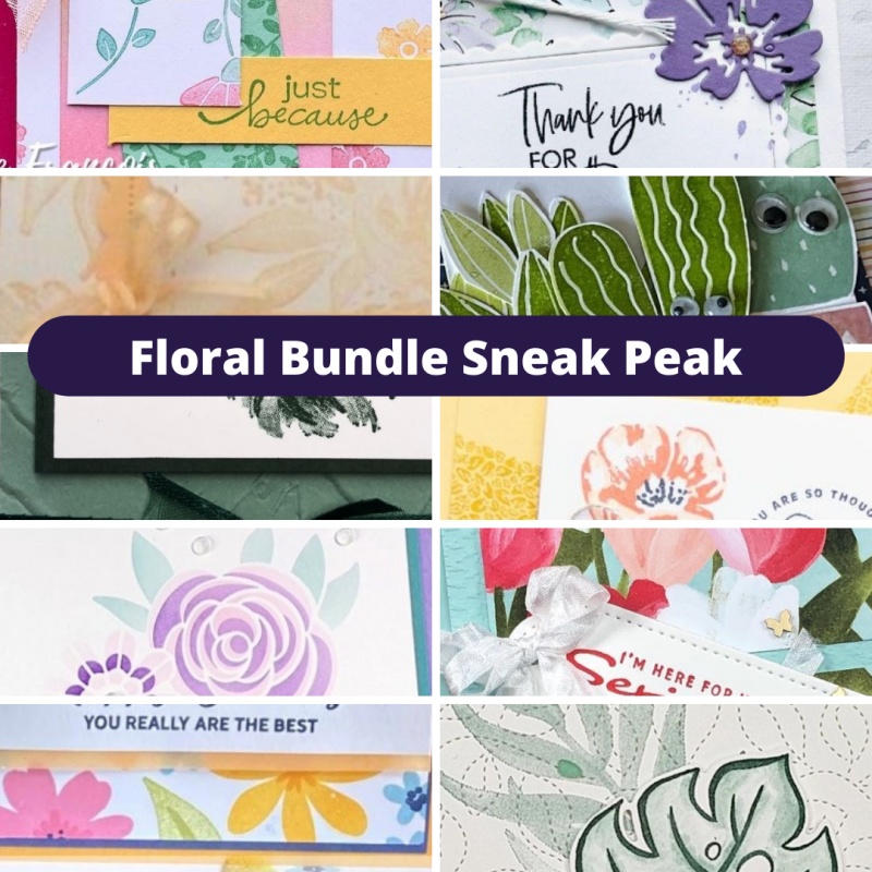 Floral Theme Tutorial Bundle Queen Pip Cards