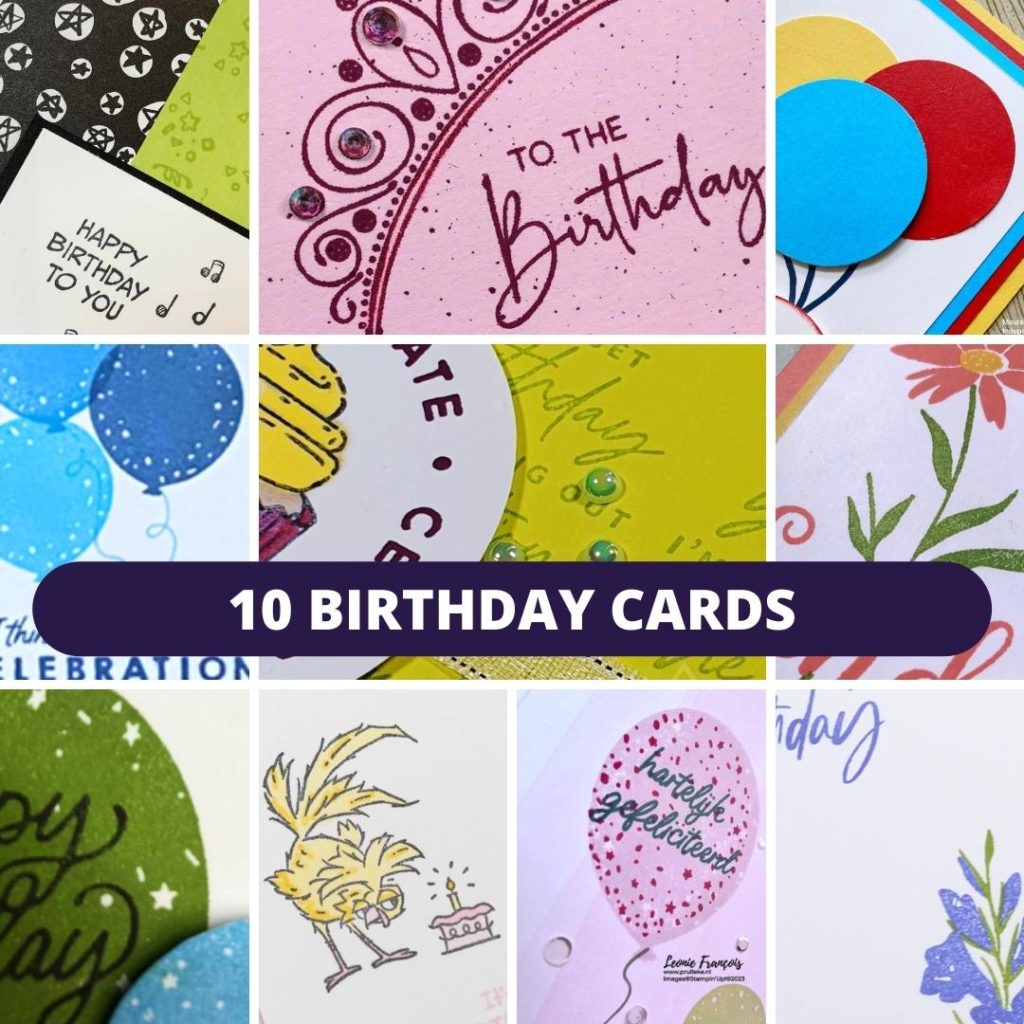 How To Make Easy Birthday Cards - Stampin' With Friends - Queen Pip Cards